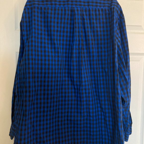 US Polo Assn Button Down Blue Black Mens 2XL Big and Tall - Picture 4 of 4